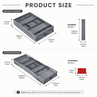 KULVIA FlexDrawer Organizer